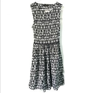 Anthropologie THML Black And Cream Backless Dress